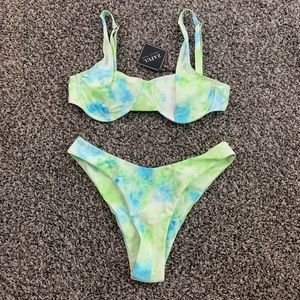 ZAFUL Tie dye bikini set